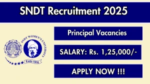 SNDT Principal Recruitment 2025 - Apply Offline for 01 Posts SNDT Principal Recruitment 2025 - Apply Offline for 01 Posts