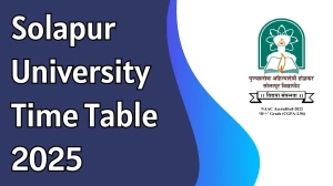 Solapur University Time Table 2025 Announced For B.A, LLB, M.A @ sus.ac.in Details Here