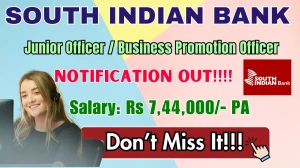 South Indian Bank Junior Officer Recruitment 2025 - Apply Online