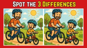 Spot the Differences: Spot the 3 Hidden Changes in the Dad and Son Bike Ride –...