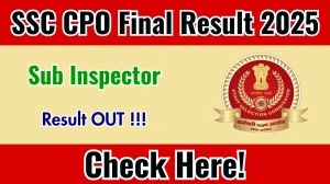 SSC CPO SI Final Result 2025 Declared: Download at ssc.gov.in SSC CPO SI Final Result 2025 Declared: Download at ssc.gov.in
