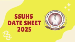 SSUHS Date Sheet 2025 Out for PG Course @ ssuhs.in Details Here SSUHS Date Sheet 2025 Out for PG Course @ ssuhs.in Details Here