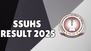 SSUHS Result 2025 Declared at ssuhs.in Direct Link to Download UG Course Result