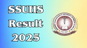 SSUHS Result 2025 Out at ssuhs.in Direct Link to Download 4th and 6th Semester Result