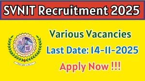 SVNIT Recruitment 2025 - Apply Online for 05 Assistant Registrar, Assistant Librarian and More Posts