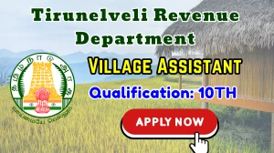 Tirunelveli Revenue Department Village Assistant Recruitment 2025 - Apply Offline for 45 Posts Tirunelveli Revenue Department Village Assistant Recruitment 2025 - Apply Offline for 45 Posts