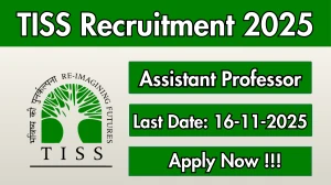 TISS Assistant Professor Recruitment 2025 - Apply Online
