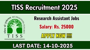 TISS Research Assistant Recruitment 2025 - Apply Offline for 01 Posts TISS Research Assistant Recruitment 2025 - Apply Offline for 01 Posts