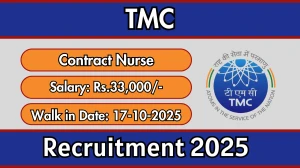 TMC Contract Nurse Recruitment 2025 – Walk in for 35 Posts