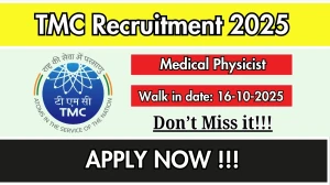 TMC Medical Physicist Recruitment 2025 – Walk in