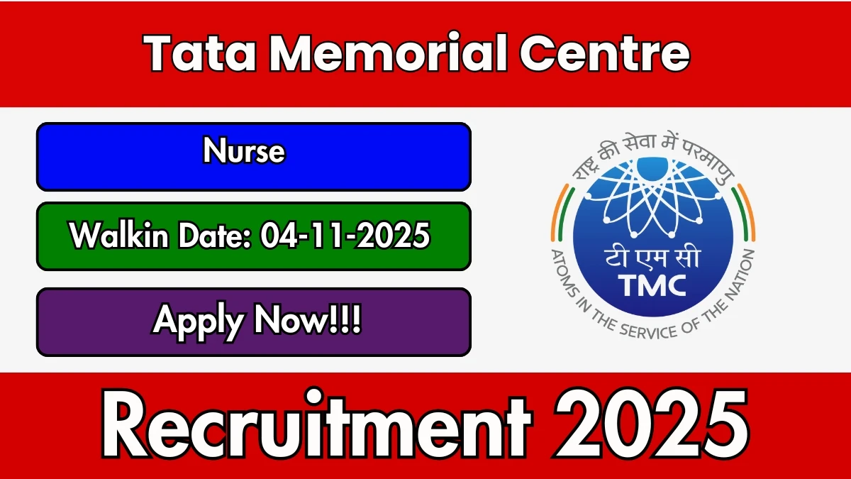TMC Nurse Recruitment 2025 – Walk in TMC Nurse Recruitment 2025 – Walk in