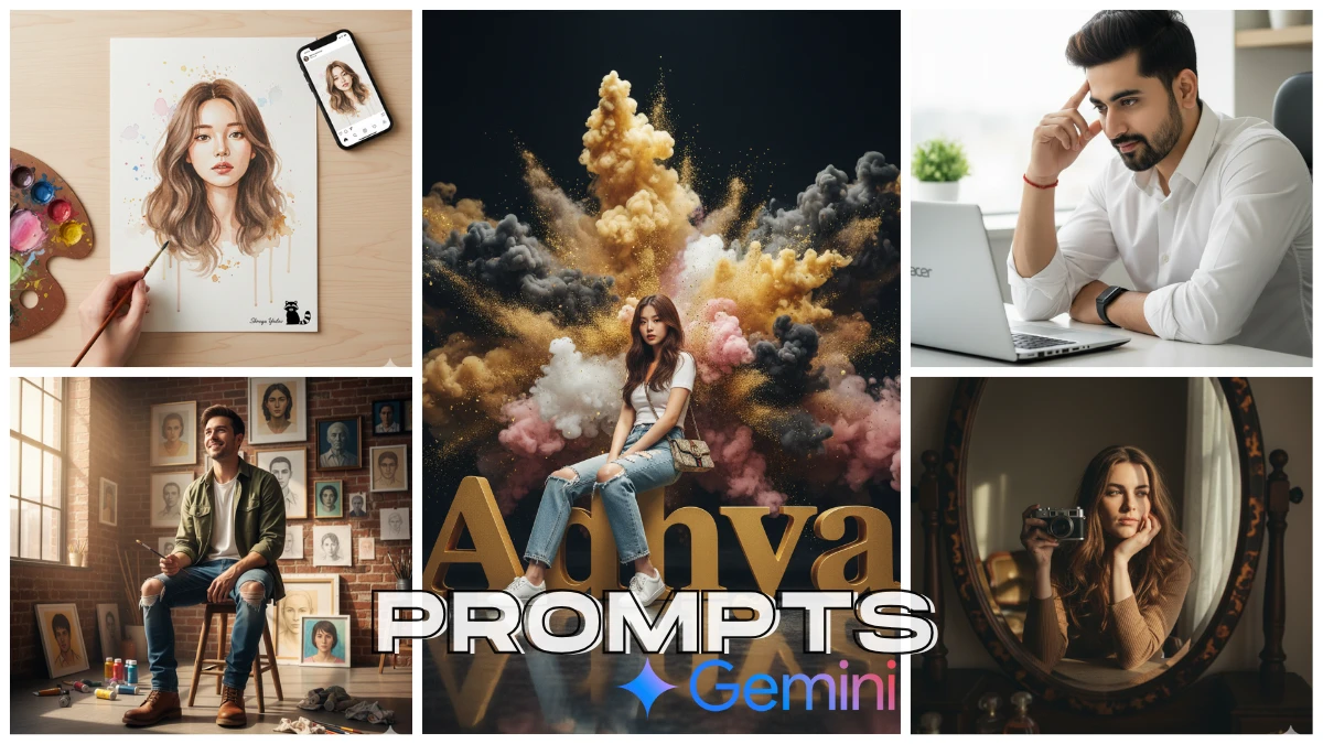 Top 10 Twitter Trending Gemini AI Photo Editing Prompts for Boys & Girls: Create Cinematic Style AI Portraits Just Secs