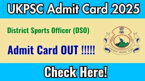 UKPSC DSO Admit Card 2025 OUT Download Hall Ticket at psc.uk.gov.in UKPSC DSO Admit Card 2025 OUT Download Hall Ticket at psc.uk.gov.in