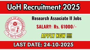 UoH Research Associate II Recruitment 2025 - Apply Online UoH Research Associate II Recruitment 2025 - Apply Online