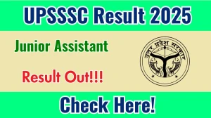 UPSSSC Junior Assistant Mains Result 2025 Out at upsssc.gov.in, Direct Link to Download Result PDF Here UPSSSC Junior Assistant Mains Result 2025 Out at upsssc.gov.in, Direct Link to Download Result PDF Here