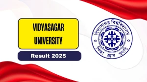 Vidyasagar University Result 2025 Out at vidyasagar.ac.in Direct Link to Download 3rd Sem Result