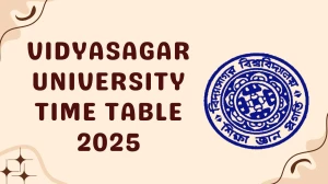 Vidyasagar University Time Table 2025 Announced For BCA @ vidyasagar.ac.in Details Here