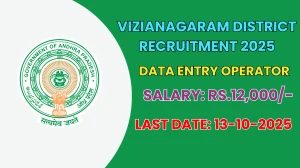 Vizianagaram District Data Entry Operator Recruitment 2025 – Walk in for 10 Posts