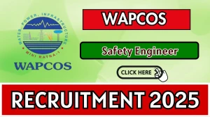 WAPCOS Safety Engineer Recruitment 2025 - Apply Offline