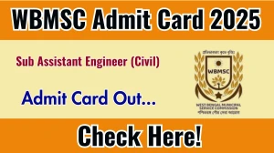 WBMSC Sub Assistant Engineer (Civil) Admit Card 2025 OUT Download Hall Ticket at mscwb.org WBMSC Sub Assistant Engineer (Civil) Admit Card 2025 OUT Download Hall Ticket at mscwb.org