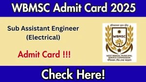 WBMSC Sub Assistant Engineer (Electrical) Admit Card 2025 – Download at mscwb.org WBMSC Sub Assistant Engineer (Electrical) Admit Card 2025 – Download at mscwb.org