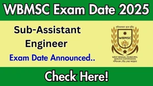 WBMSC Sub-Assistant Engineer (Civil) Exam Date 2025 Announced at mscwb.org Exam details here WBMSC Sub-Assistant Engineer (Civil) Exam Date 2025 Announced at mscwb.org Exam details here