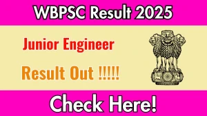 WBPSC JE Result 2025 Declared: Download at psc.wb.gov.in WBPSC JE Result 2025 Declared: Download at psc.wb.gov.in