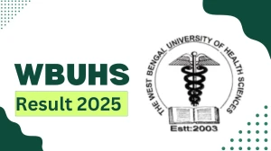 WBUHS Result 2025 Out at wbuhs.ac.in Direct Link to Download 4th Sem Result