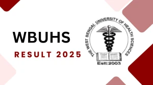 WBUHS Result 2025 Out at wbuhs.ac.in Direct Link to Download 6th Sem Result