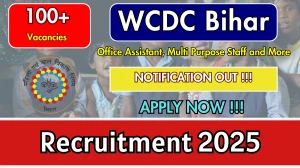 WCDC Bihar Recruitment 2025 - Apply Online for 195 Office Assistant, Multi Purpose Staff and More Posts WCDC Bihar Recruitment 2025 - Apply Online for 195 Office Assistant, Multi Purpose Staff and More Posts