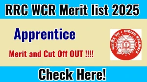 WCR Apprentice Merit list 2025 Out at wcr.indianrailways.gov.in, Direct Link to Download Cut Off PDF Here