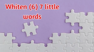 Whiten 7 Little Words 6 letters Answer