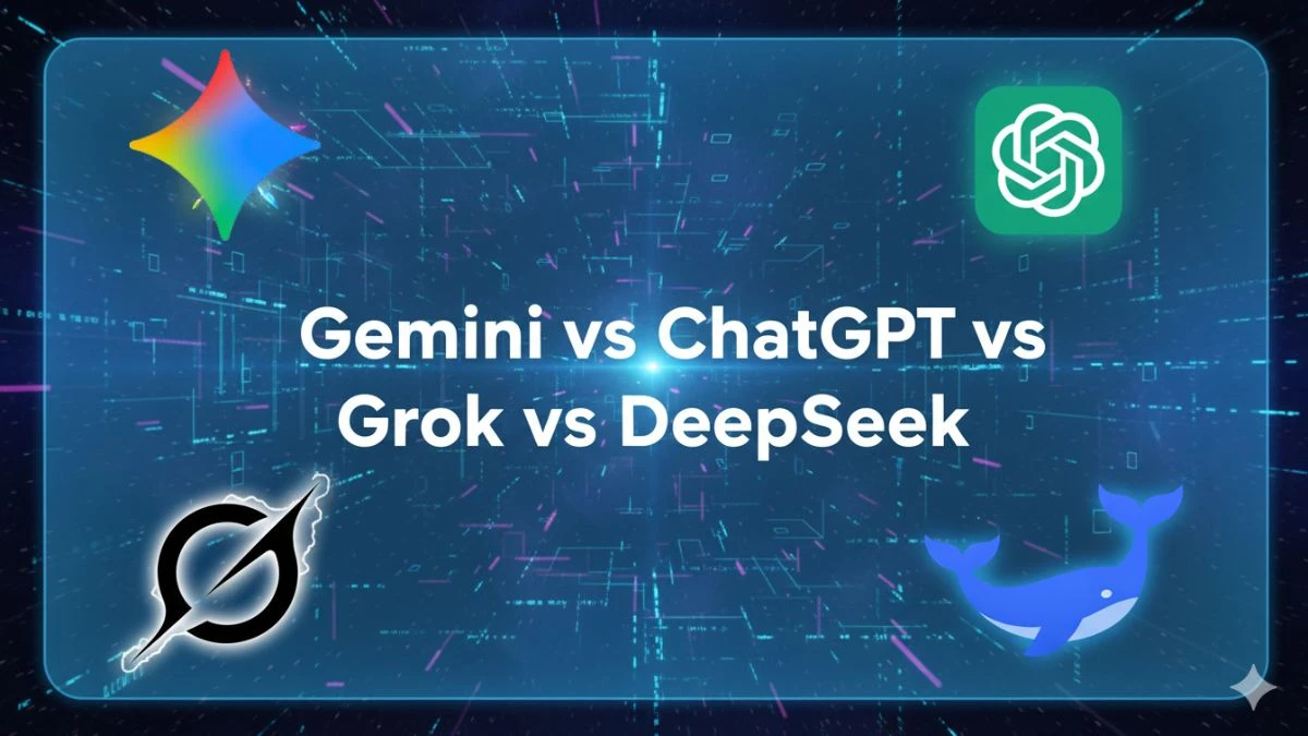 Who’s the Real AI King? Gemini vs ChatGPT vs Grok vs DeepSeek Who’s the Real AI King? Gemini vs ChatGPT vs Grok vs DeepSeek