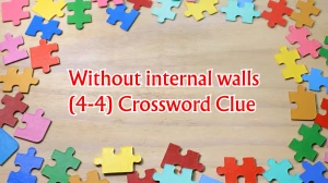 Without internal walls Crossword Clue Irish Daily Mail Quick (4-4) letters Answer