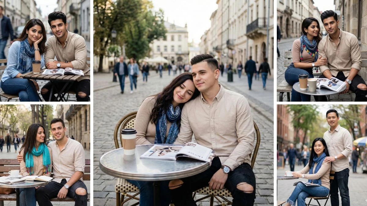 10 Google Gemini AI Photo Editing Prompts for Couples to Create Ultra-Realistic Romantic Cafe Portraits