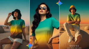 10 Gucci-Style Google Gemini AI Photo Editing Prompts for 8K T-Shirt Portraits S...