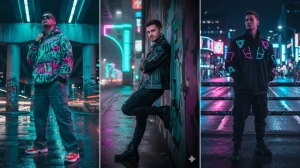 10 Midjourney AI Photo Editing Prompts to Create Stunning 16K Cinematic Neon Nig...