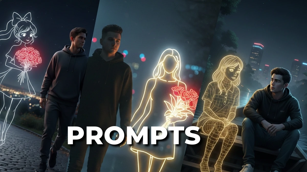 10 Viral Google Gemini AI Photo Editing Prompts to Create Magical Nighttime Portraits With Glowing Neon Characters