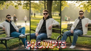 11 Qwen AI Photo Editing Prompts for Boys to Create Realistic Morning Park 8k Po...