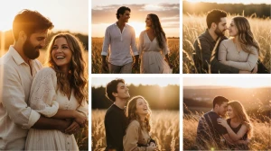 12 Midjourney AI Photo Editing Prompts to Create Cinematic Sunset Couple Portrai...
