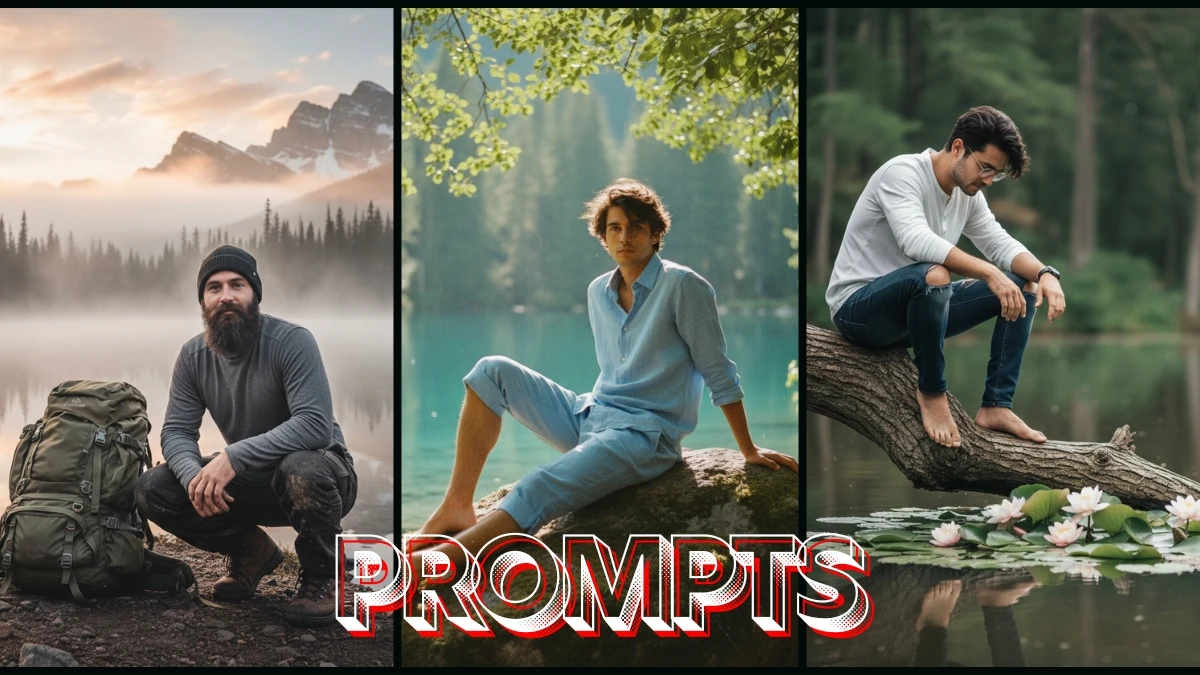 13 ChatGPT AI Photo Editing Prompts Free for Men to Create Dreamy Cinematic Lake Ultra-Realistic Stunning Portraits