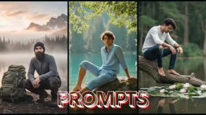13 ChatGPT AI Photo Editing Prompts Free for Men to Create Dreamy Cinematic Lake...