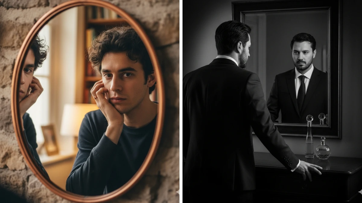 5 ChatGPT AI Photo Editing Prompts for Boys to Create Cinematic Mirror Reflection Portraits in 8K