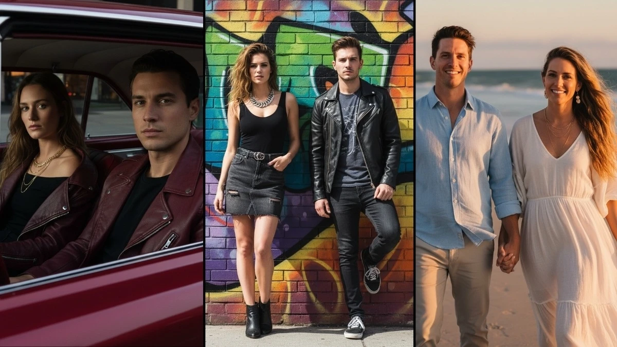 6 Unique Gemini AI Photo Editing Prompts to Create Ultra-Realistic Romantic Couple 16K Portraits in Cinematic Style