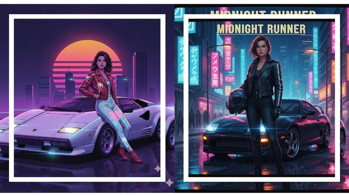 7 Google Gemini AI Photo Editing Prompts Copy-Paste to Create Retro Racer Universe Aesthetic 8K Portraits