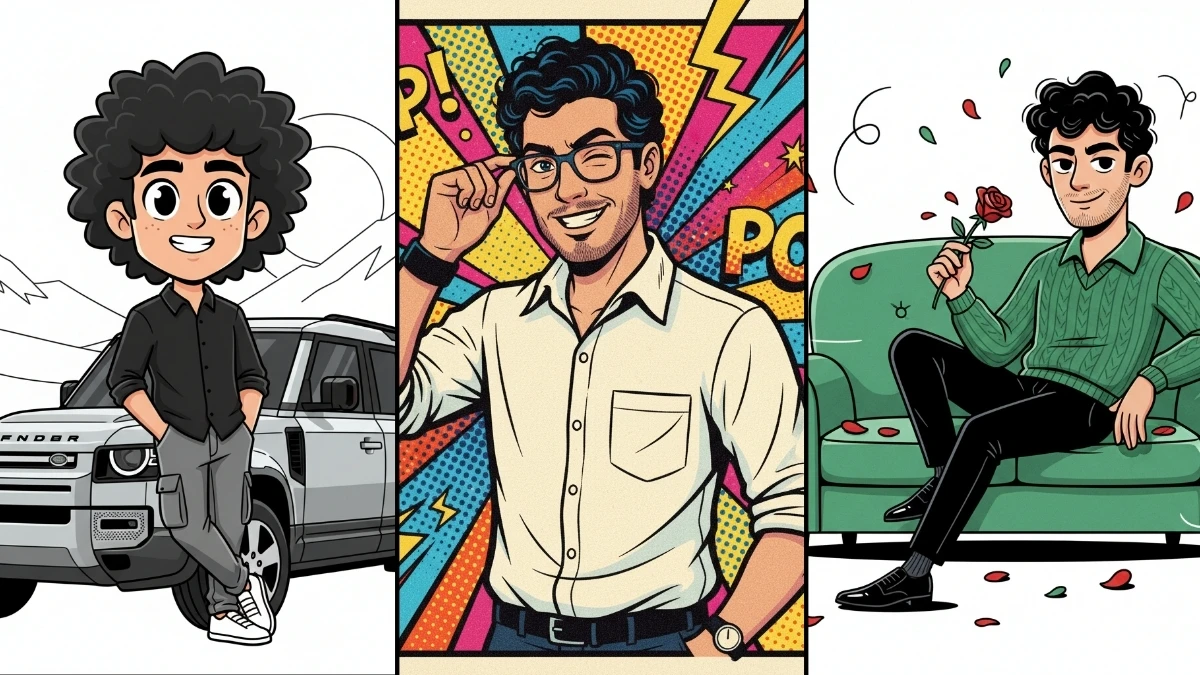 8 Hunyuan Image 3.0 AI Photo Editing Prompts to Create Funny Sketch Cartoon Portraits in Seconds