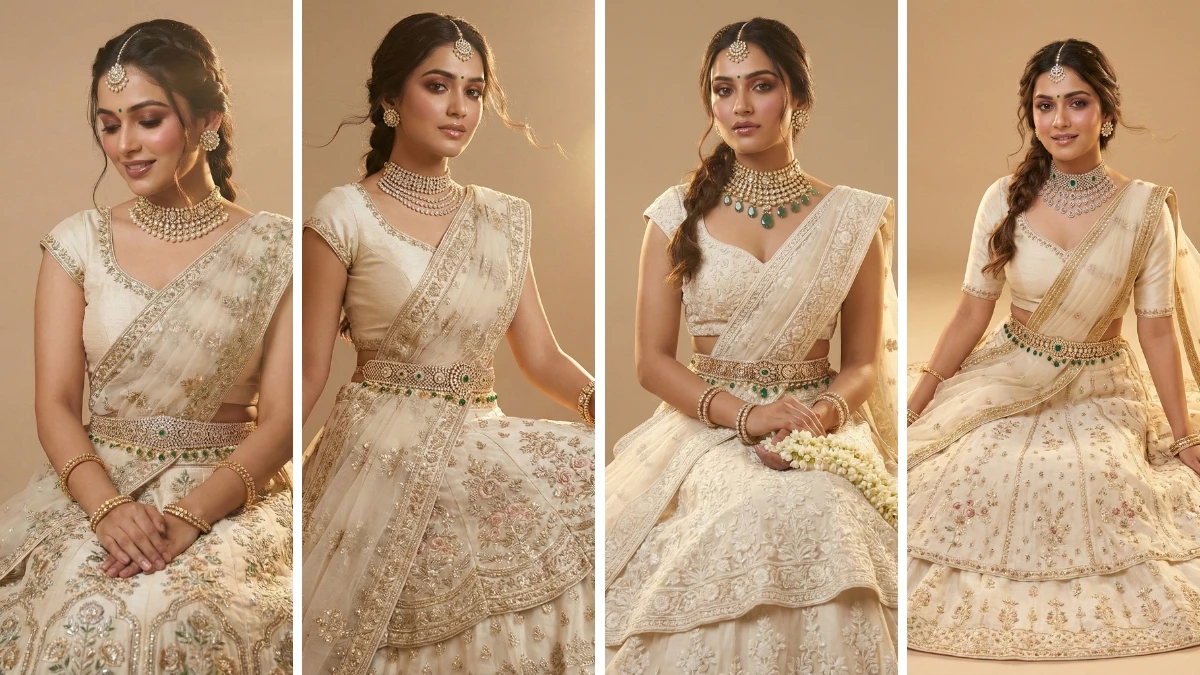 8 Trending Google Gemini AI Photo Editing Prompts for Women to Create Ultra-Realistic Bridal Lehenga Portraits