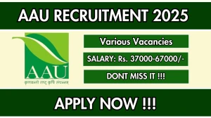 AAU Recruitment 2025 – Walk in for 08 Senior Research Fellow, Research Associate Posts