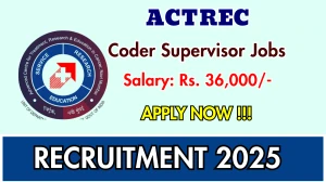 ACTREC Coder Supervisor Recruitment 2025 – Walk in for 01 Posts ACTREC Coder Supervisor Recruitment 2025 – Walk in for 01 Posts