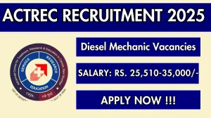 ACTREC Diesel Mechanic Recruitment 2025 – Walk in